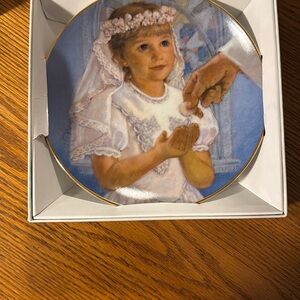 1993 Vintage MY FIRST Holy Communion by Abbie Williams Plate
